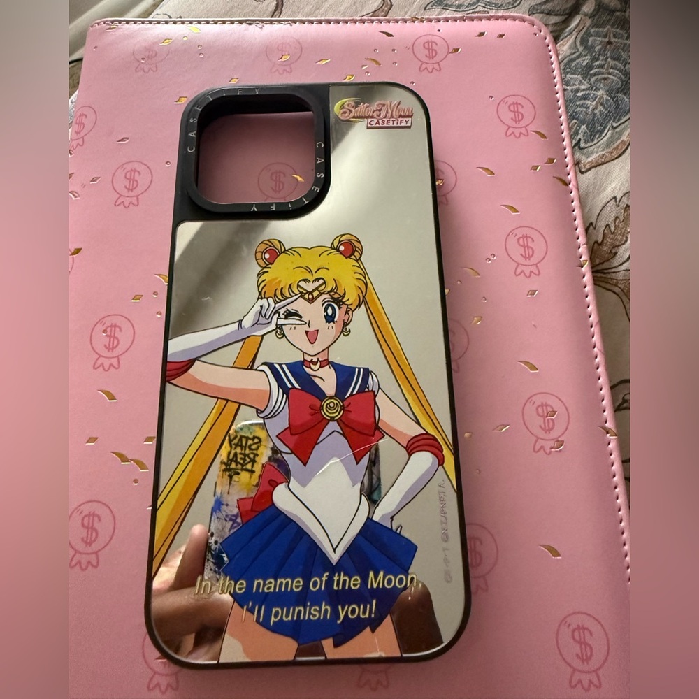 Casetify Sailor Moon Mirror Phone Case - Gold, Pink, Blue